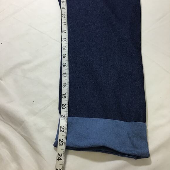 SMAK PARLOUR X unique vintage 1X blue dark wash cuffed retro jeans NWT B88 - Picture 7 of 8